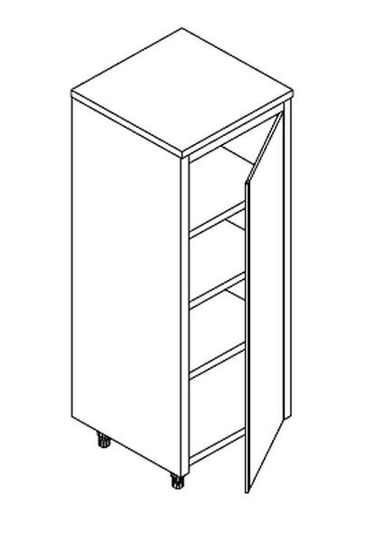 KBS Geschirrschrank Breite 70cm Höhe 150cm mit Drehtür, 93060102