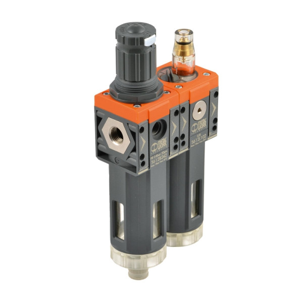 Metal Work Filterregler + Öler »SYNTESI«, BG 2, G 3/8, 5 µm, 0…2 bar, RMSA, 144737