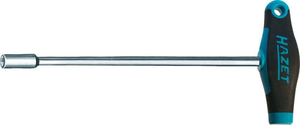 Hazet Steckschlüssel, mit T-Griff, Außen-Sechskant Profil, 10 mm, Lange Ausführung, 428LG-10