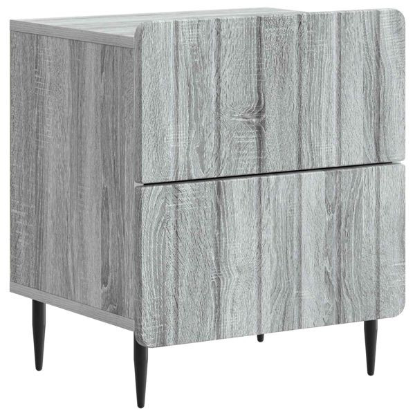 vidaXL Nachttisch Graues Sonoma 43 x 34,5 x 49,5 cm Holzwerkstoff, 894307