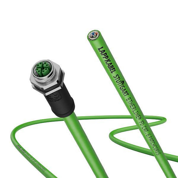 LAPP vorkonfektioniertes Ethernetkabel IE-6-M12XF-S-2-P-4-26-FD-OE, 2172256