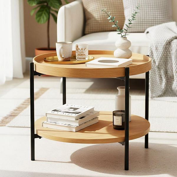 CLP Couchtisch Corbitan 50 cm, natura, 326748, 4255716365882