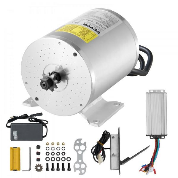 VEVOR 1800W bürstenloser Gleichstrommotor-Bausatz 48V 4500U/min Drehzahlregler, ZLWSDJTJ180083C2DV2