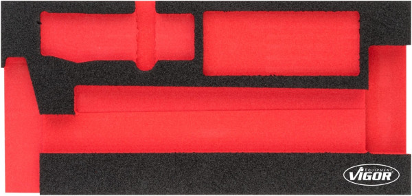 VIGOR 2-Komponenten Weichschaum-Einlagen, Einlagenmaß / Schubladengröße: S (188 x 393 x 35 mm), Verwendung: V5006, V5006-L
