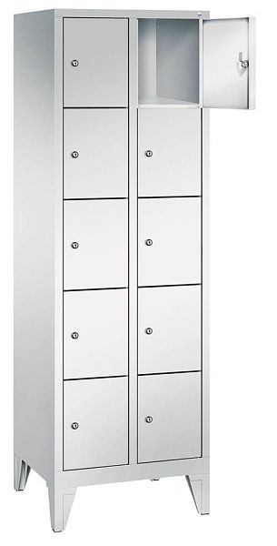 Bedrunka+Hirth Fächerschrank mit 100 mm hohem Sockel, Abteilbreite in mm: 300, Abteile: 4 x 5, Maße in mm (BxTxH): 1190 x 500 x 1800, 06.05.5431