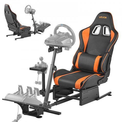 VEVOR Lenkradständer für Logitech G25-G923, Thrustmaster T300RS-T3PA-PRO, CSR-Pedale, Simulator-Cockpit, ZXZCDGDBCGBK11FBA001V0