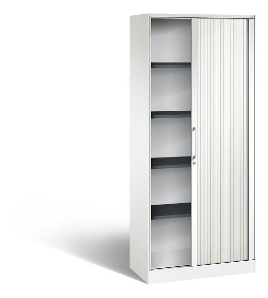 C+P Rollladenschrank Asisto, H1980xB800xT435mm, Farbe: Verkehrsweiß, Bügelgriff, 5 OH, 143003-000 S10035