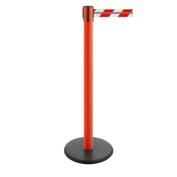 Stein HGS Personenleitsystem 'P-Line Famous Reflex' aus Kunststoff, reflektierendes Gurtband, rot/weiss mit Reflektorstreifen, 2,3 m, rot, 65857.0005