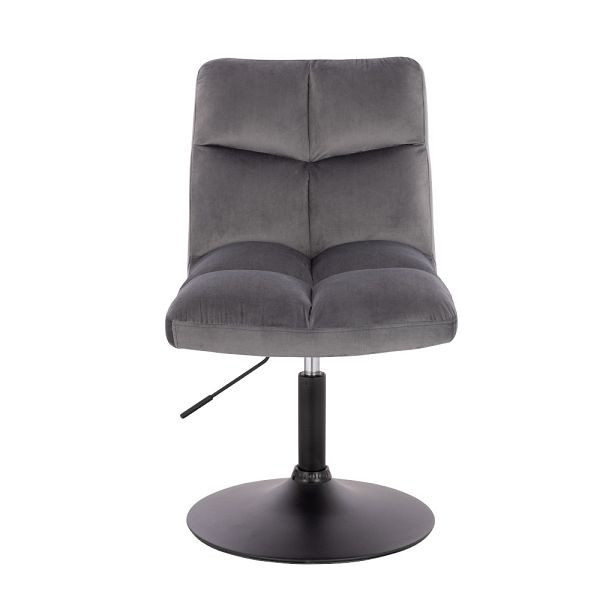 HOME DELUXE Pokerstuhl drehbar 4er Set ACE - Samt Hellgrau, 50859