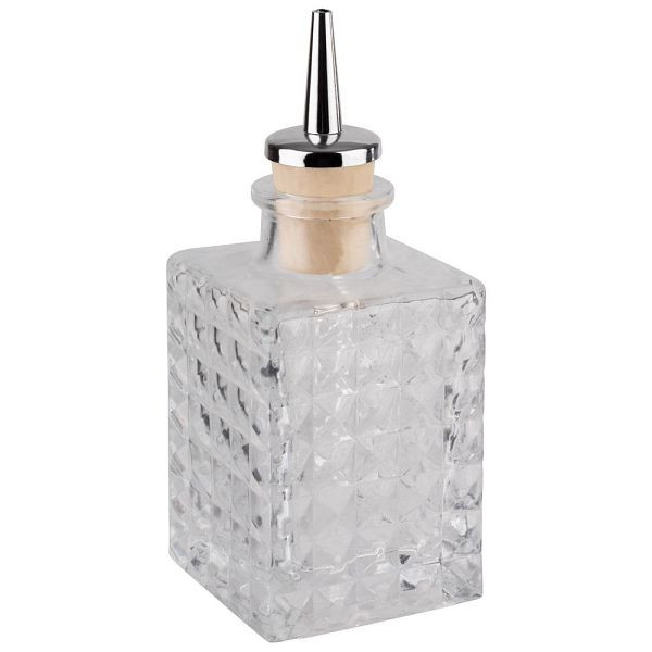 APS Bitterflasche / Spritzflasche, Glas, Ausgießer aus Kork und Edelstahl, 0,1 Liter, 93359
