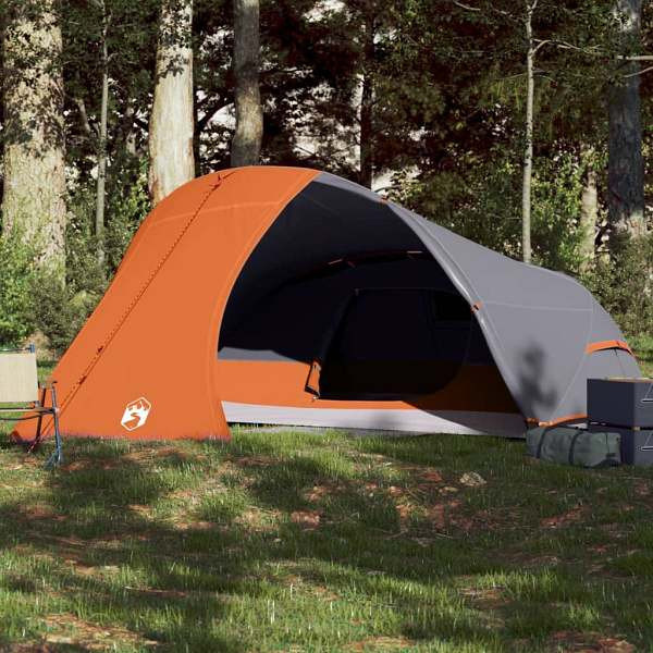 vidaXL Kuppel-Campingzelt 4 Personen Orange Wasserdicht, 94729