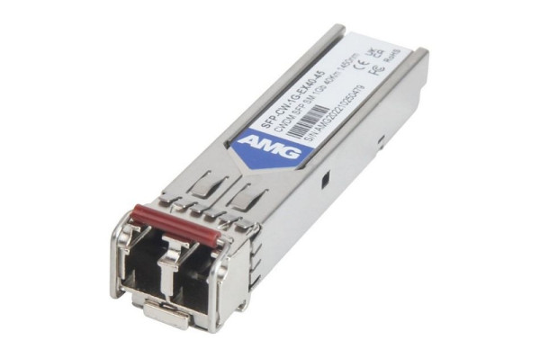 AMG Systems SFP, 1Gb/s, Doppelfaser, Singlemode, 40km Reichweite Tx/Rx: 1450nm, LC, DDM, DWDM, SFP-CW-1G-EX40-45