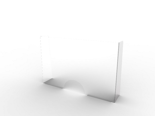 Geck Spuck- und Hustenschutz, Höhe 750 mm, 0402101628989