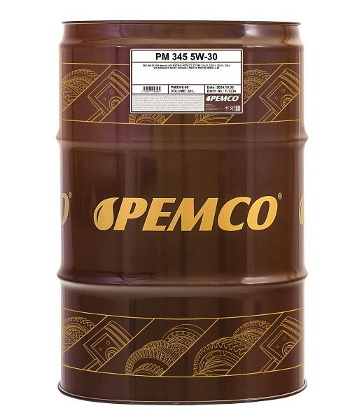 PEMCO Motoröl 345 5W-30, VE: 60 l, PM0345-60, 4036021456560