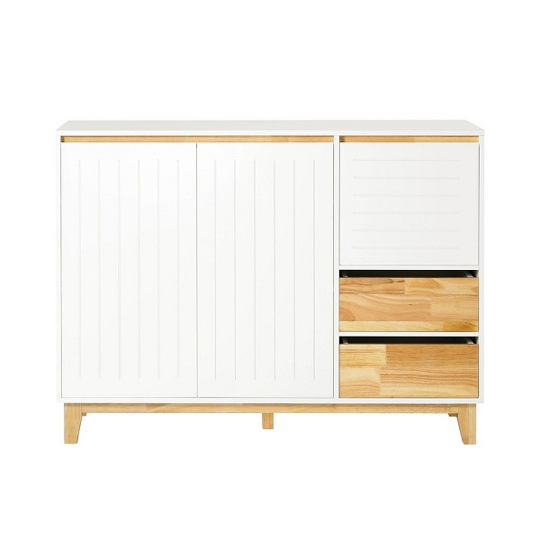 SoBuy Sideboard Holzfarbe 120x40x90 cm, Modern, FSB75-WN