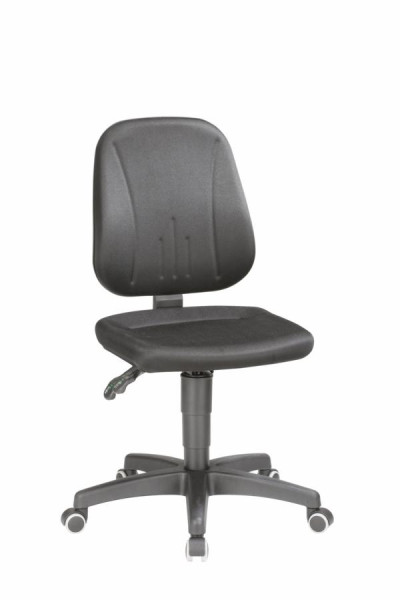 bimos Unitec mit Rollen und Stoff schwarz, Sitzhöhe 440-620 mm, 9653-CI01