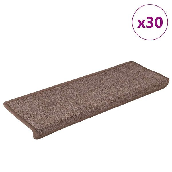 vidaXL Stufenmatten 30 Stk. 65x21x4 cm Braun, 3365776, 8721288458957