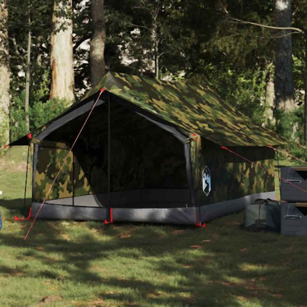 vidaXL Campingzelt 2 Personen Tarnmuster Wasserdicht, 4009623