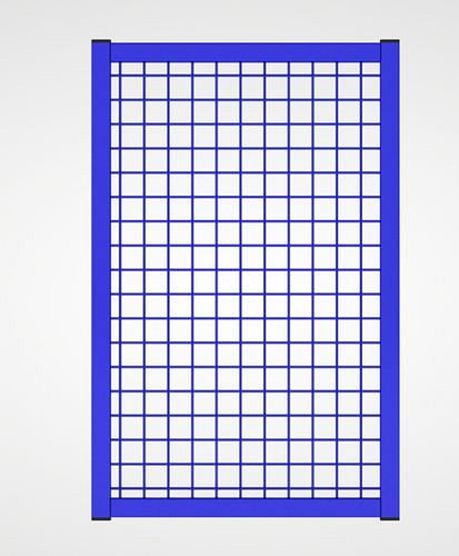 TTS Trennwandsystem 9200, Aufsatzelement B 500 mm, ultramarinblau, 285228