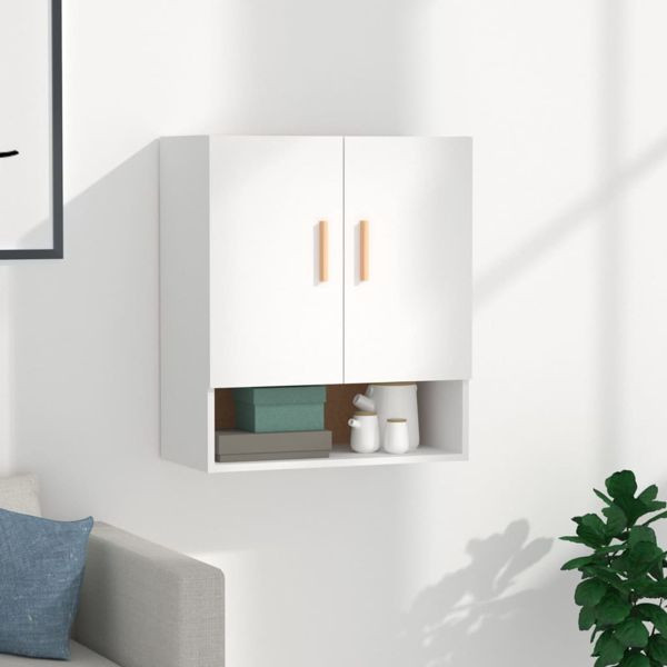 vidaXL Wandschrank Weiß 60x31x70 cm Holzwerkstoff, 812870