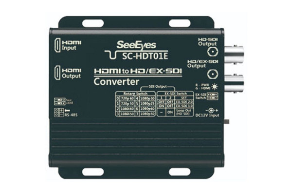 SeeEyes Medienkonverter, HDMI nach HD/EX-SDI, HDMI 1.3, Ex-SDI 1.0/2.0, Full HD 1,5/3G, 12VDC, SC-HDT01E