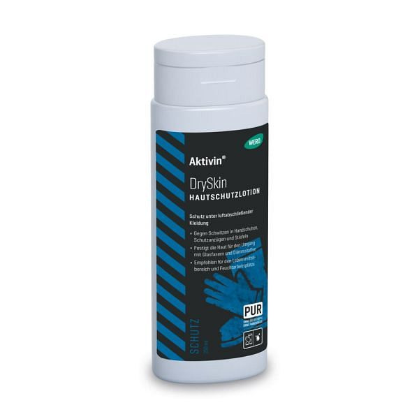 WERO Aktivin DrySkin Hautschutzlotion,Schutz unter luftabschließender Kleidung, VE: 250 ml, 20050106