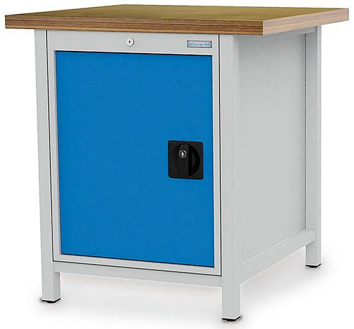 Bedrunka+Hirth Kastenwerkbank R18-24, Buche-Multiplexplatte, 1x Tür 600 mm + 1x Fachboden, 810 x 750 x 959 mm, 03.055.07V9