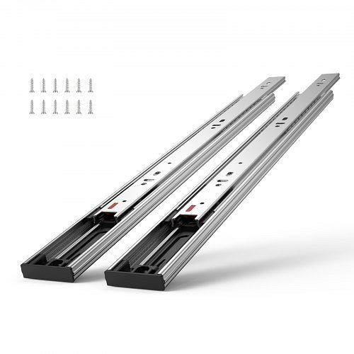 VEVOR Schubladenführungen 6 Paar 508 mm Geräuschlos sanft schließend 45,4 kg Seitliche Montage Vollauszug für Regal Küchenschrank, CZCJCTDG100LG511JV0