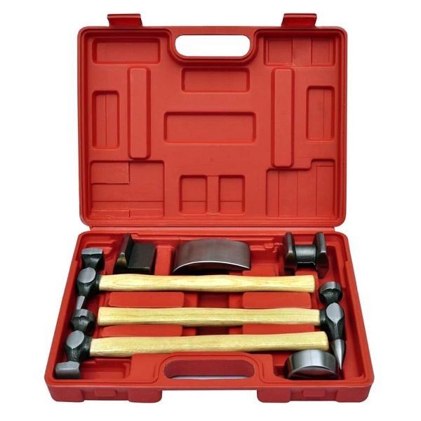 vidaXL 7-teilig Karosserie-Ausbeulset Ausbeulhammer Dellen-Reparatur-Set, 140159