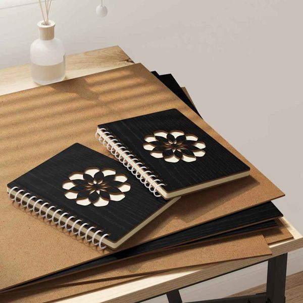 vidaXL Dekoplatten 50 pcs Schwarz Eichen-Optik 40 x 60 x 0.3 cm, 885602