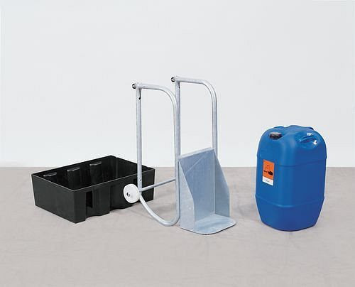 DENIOS Ballonkipper BK 2-60, verzinkt, für 60-l Kunststoffballon, 130362
