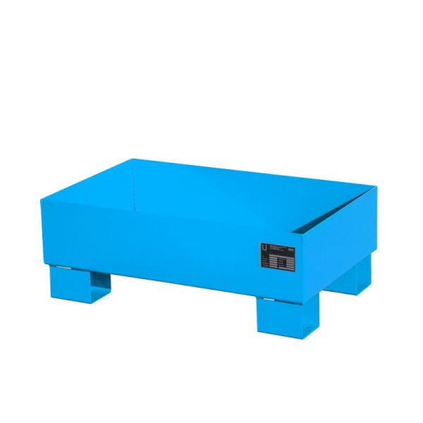 STEIN HGS Auffangwanne AW 60, 65 Liter, RAL 5012 lichtblau, Gesamthöhe 290 mm, lackiert, Kleingebinde, ohne Gitterrost, 79186.0003