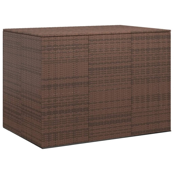 vidaXL Garten-Kissenbox PE Rattan 145x100x103 cm Braun, 317230