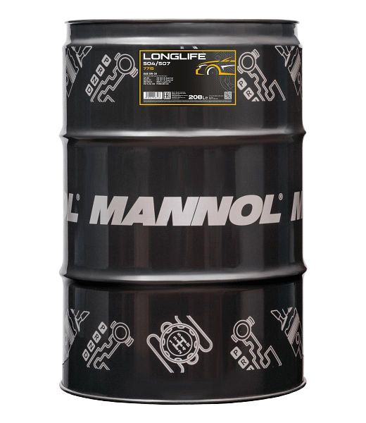 MANNOL Premium-Motorenöl 7715 Longlife 504/507 5W-30, VE: 208 l, MN7715-DR