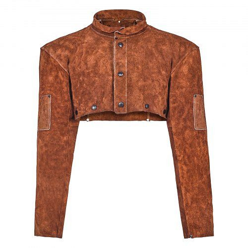 VEVOR Schweißerumhang Leder, 300x559x610 mm, flammhemmend, hitzebeständig, Schweißen, Schmieden, Größe L, DPKDPKNPLM00CVRDX001V0