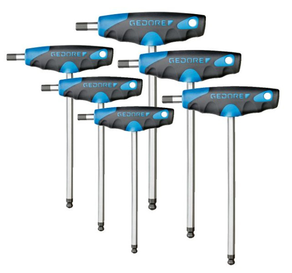 GEDORE Winkelschraubendreher-Satz 6-teilig, chromatiert, 2998777