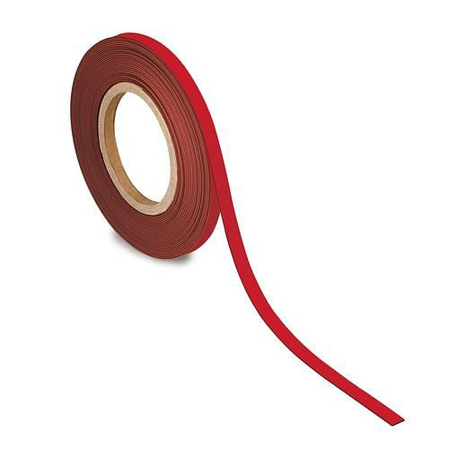 MAUL Kennzeichnungsband magnetisch, 10 m x 10 mm x 1 mm, rot, 307923