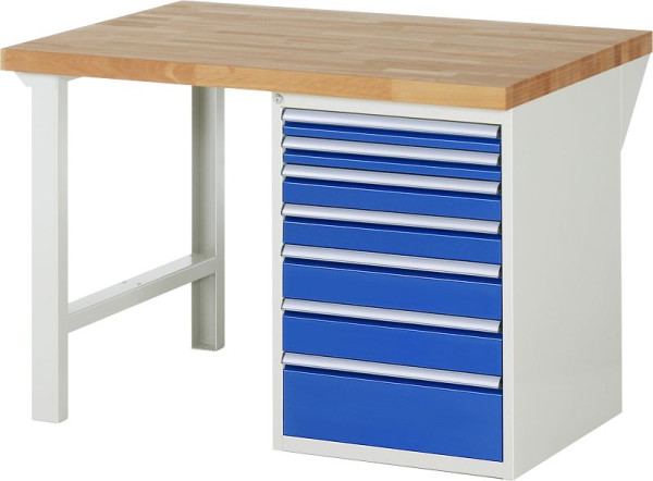 RAU Werkbank Serie 7000 - Modell 7517-1, B1250 x T900 x H890 mm, 13-7517A1-129B4M.11