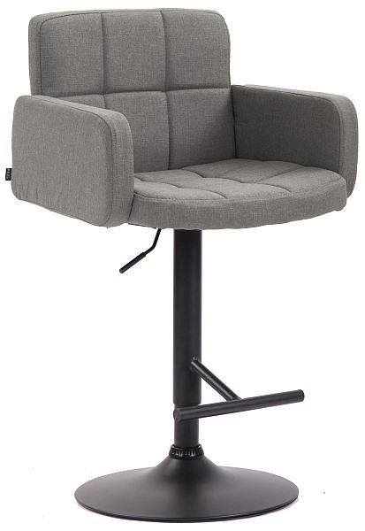 CLP Barhocker Los Angeles, Stoff schwarz, grau, 318160