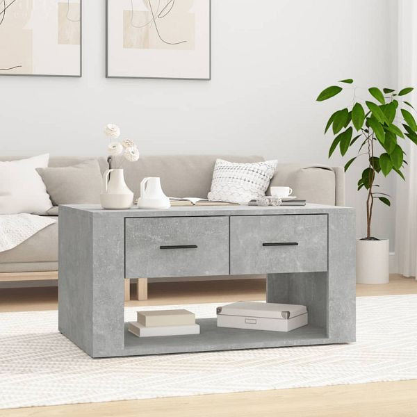 vidaXL Couchtisch Betongrau 80x50x40 cm Holzwerkstoff, 816532