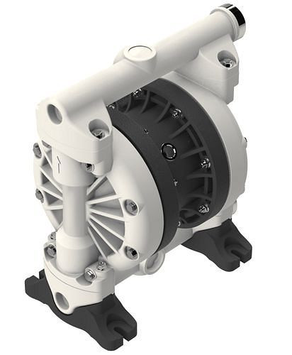 DENIOS Druckluft-Doppelmembranpumpe, 1'', aus PP / EPDM, 287077