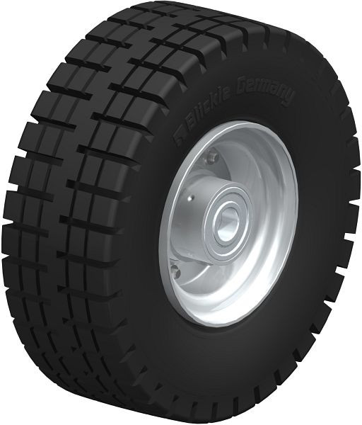 Blickle VLE 255/20-75K Rad aus Super-Elastik-Vollgummi, Schwarz, 1016
