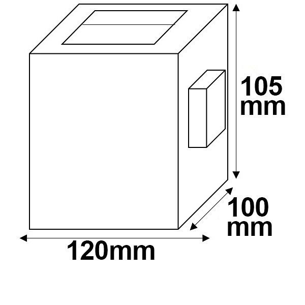 ISOLED LED Wandleuchte Flex Up&Down 2x5W CREE, IP54, anthrazit, warmweiß, 112413