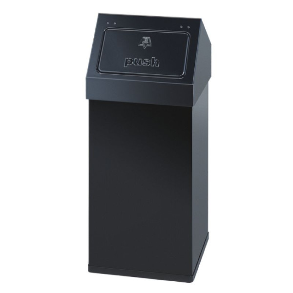 Stein HGS Abfallbehälter -Carro-Push-, 55 Liter/ schwarz, 770x300x300mm, 16634