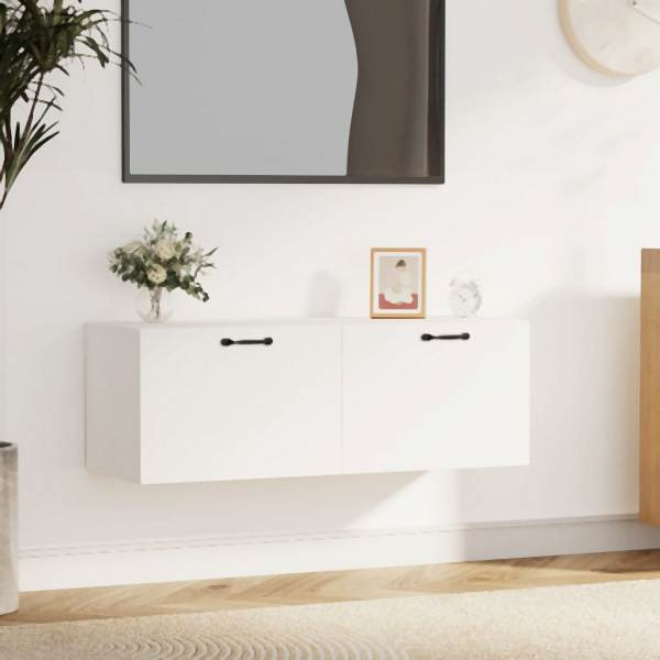 vidaXL Wandschrank Weiß 100x36,5x35 cm Holzwerkstoff, 812951
