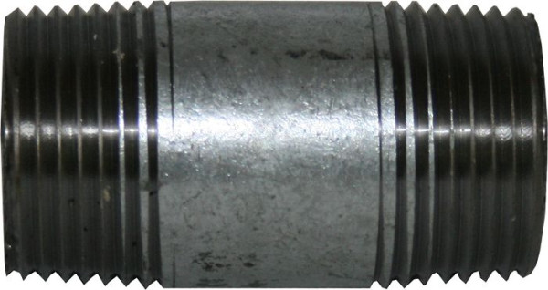 SBN Rohrdoppelnippel 6 cm, 1 1/4" verzinkt, 20203