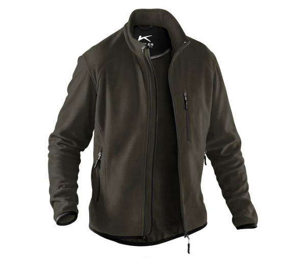 Kübler Fleecejacke, Farbe: oliv, Größe: XS, 1242 5369-66-XS