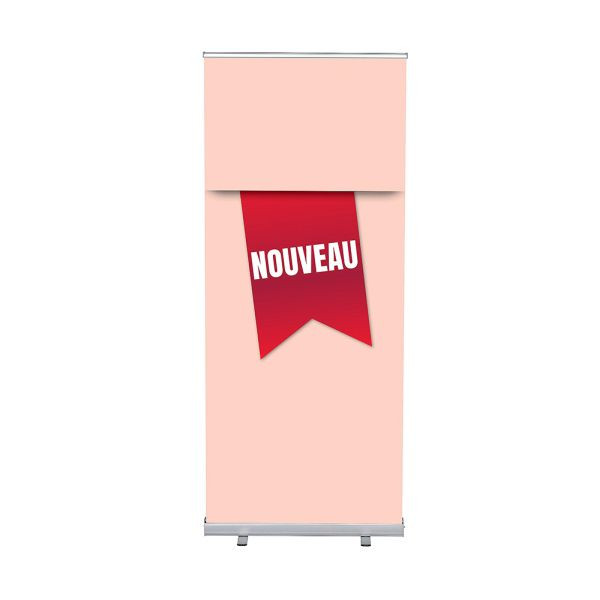 Showdown Displays Roll-Banner Budget 85 Komplettset Neu Rot Französisch, RBB085LSFI558