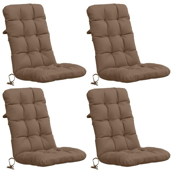 vidaXL 4-teiliges Hochlehner Kissenset VIANEN 4 pcs 100 % Polyester, 953753
