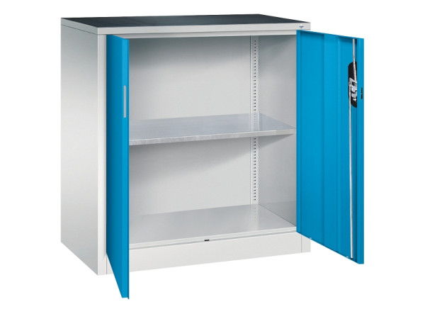 C+P Flügeltürenschrank Acurado, H1000xB930xT500mm, 7035/5012, 8821-000 S10368